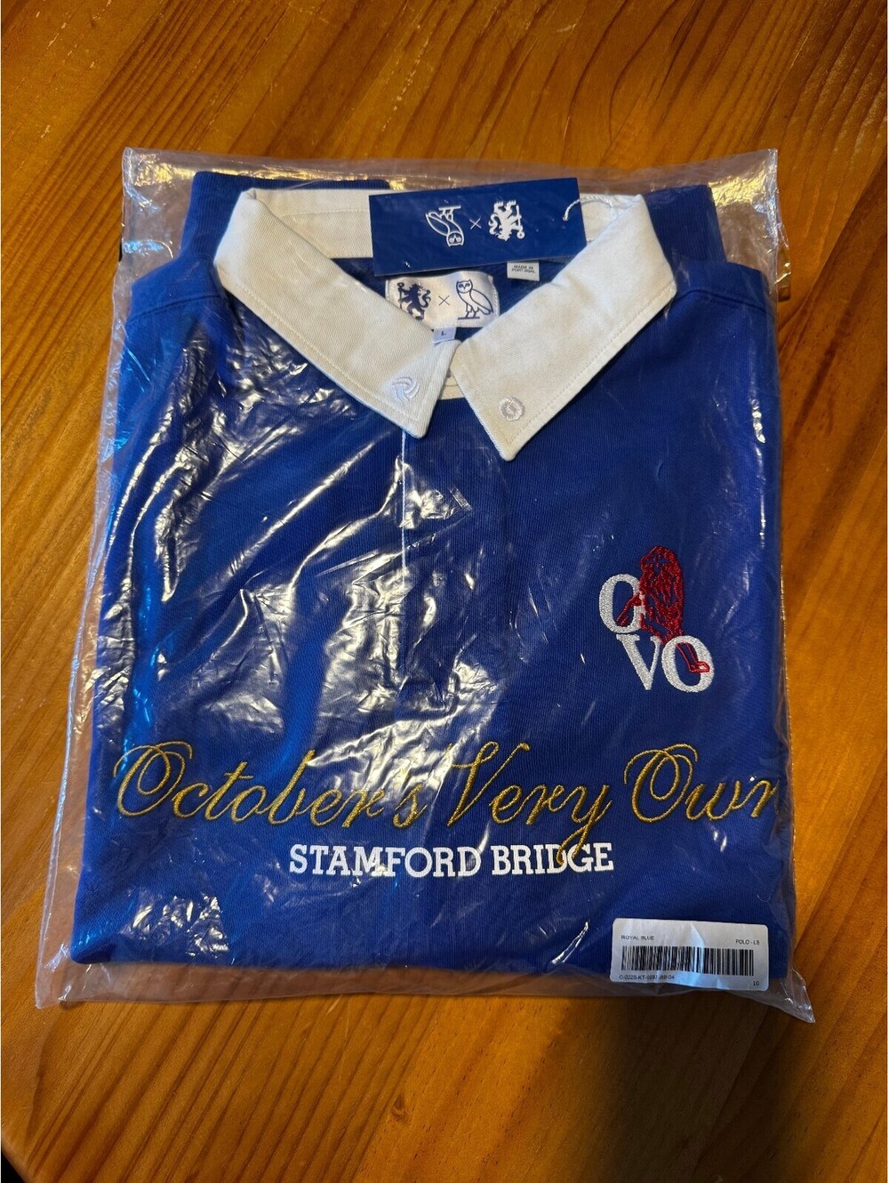 OVO x Chelsea FC 'Stamford Bridge' Blue Polo — New in Bag